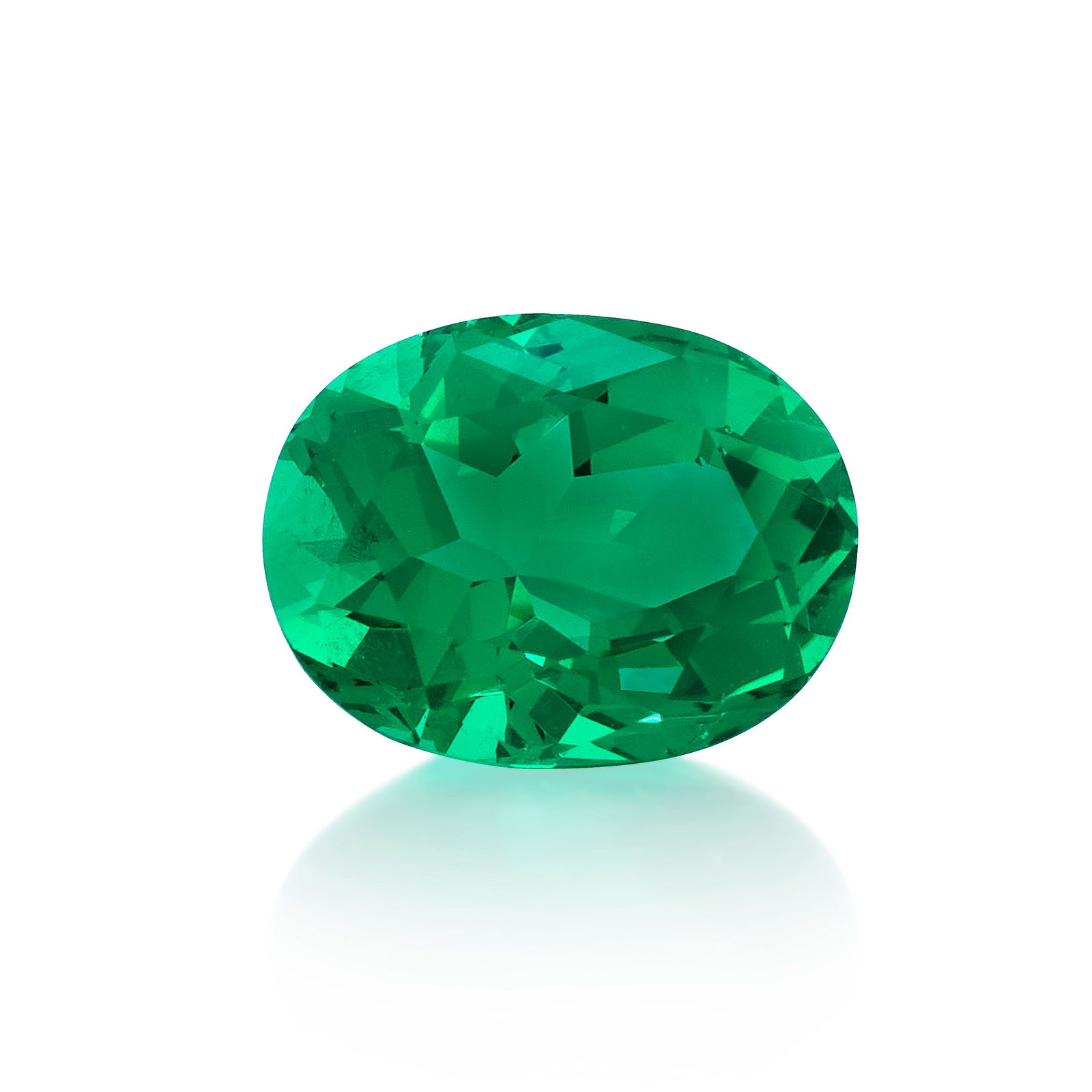 AN UNMOUNTED EMERALD: AN UNMOUNTED EMERALD An oval-shaped emerald weighing 2.95 carats Footnotes: Accompanied by GIA Report 1232758068, dated October 31st, 2025, stating the Emerald weighing 2.95 carats as natural Beryl of
