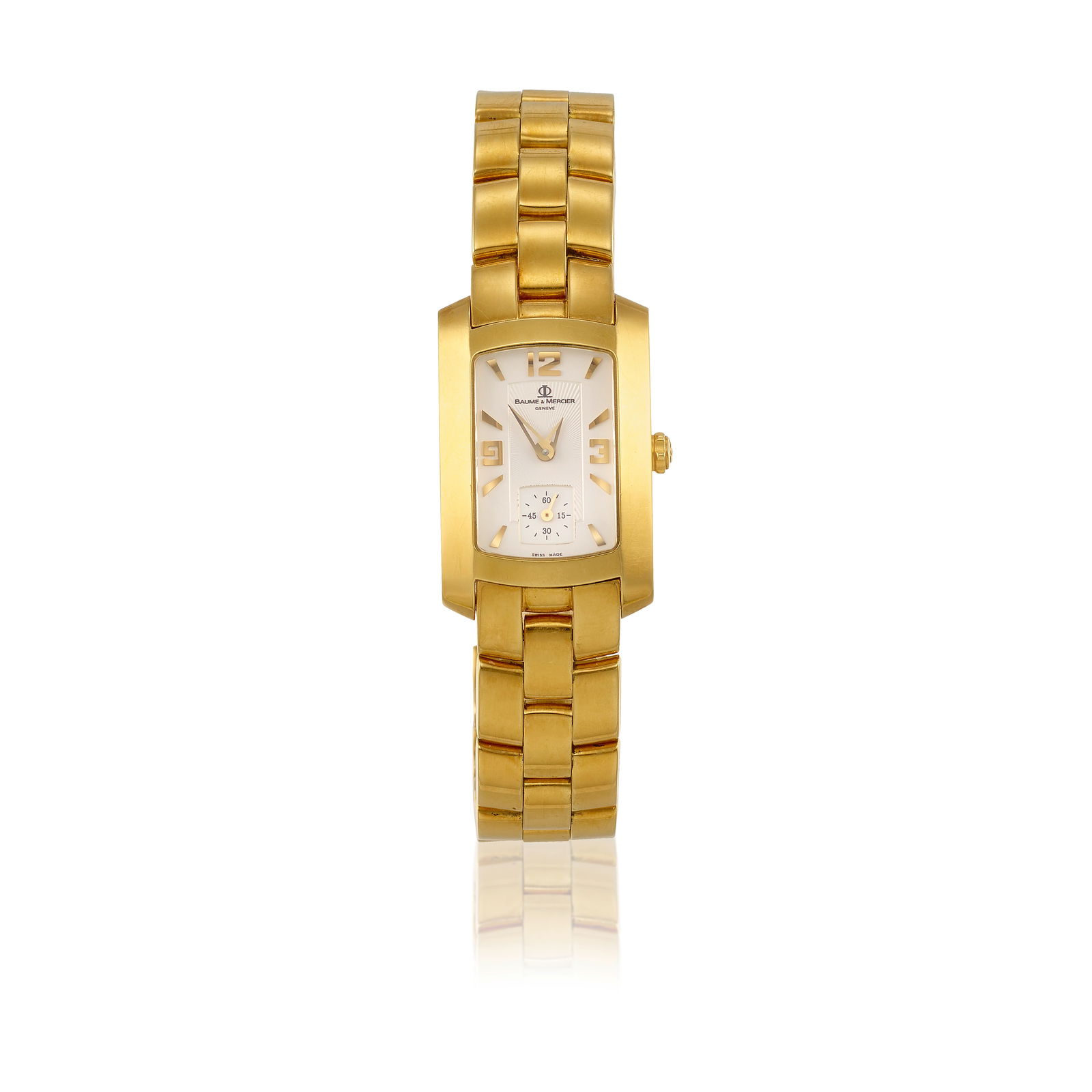 BAUME & MERCIER: AN 18K GOLD WRISTWATCH (1 of 1)
