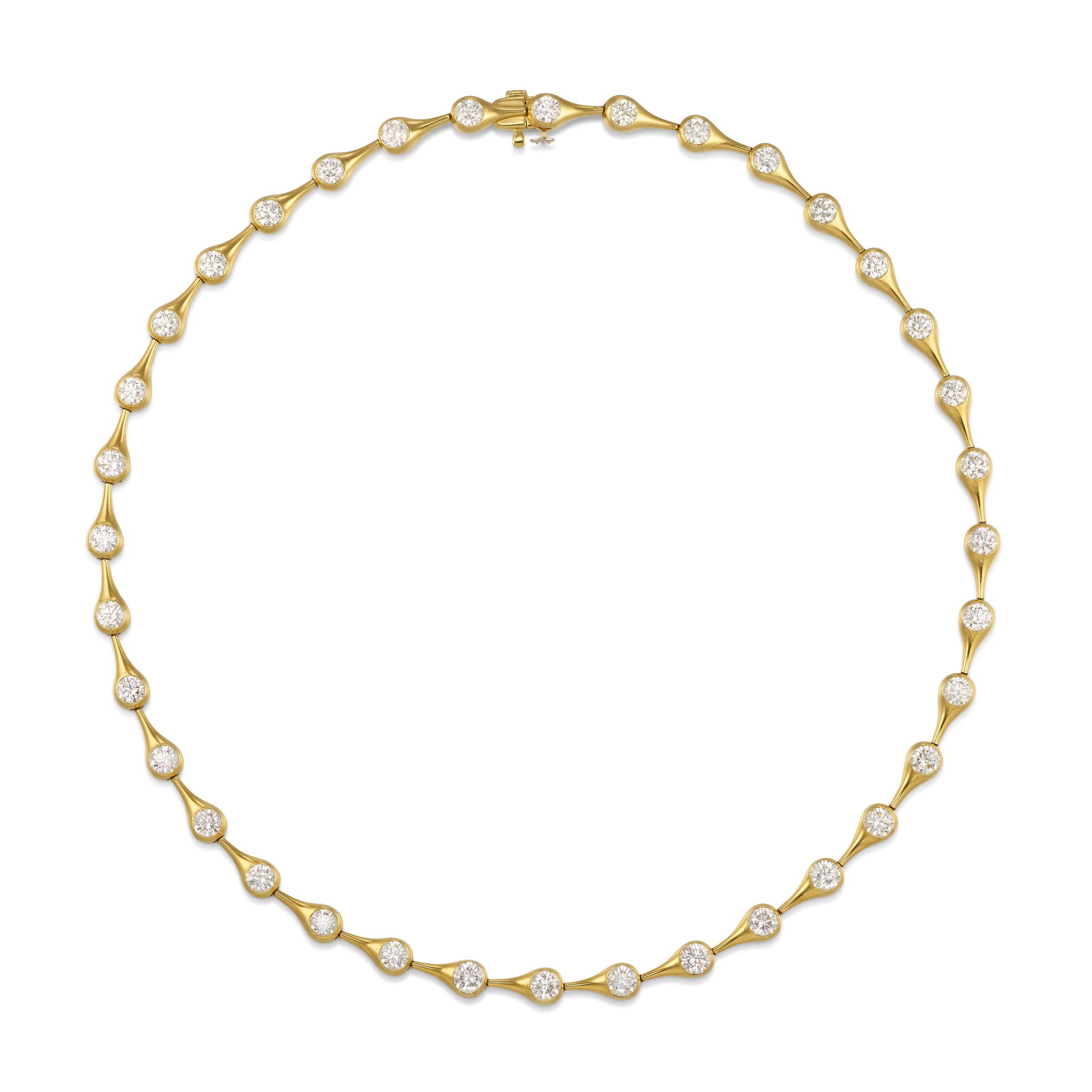 AN 18K GOLD AND DIAMOND NECKLACE (1 of 1)