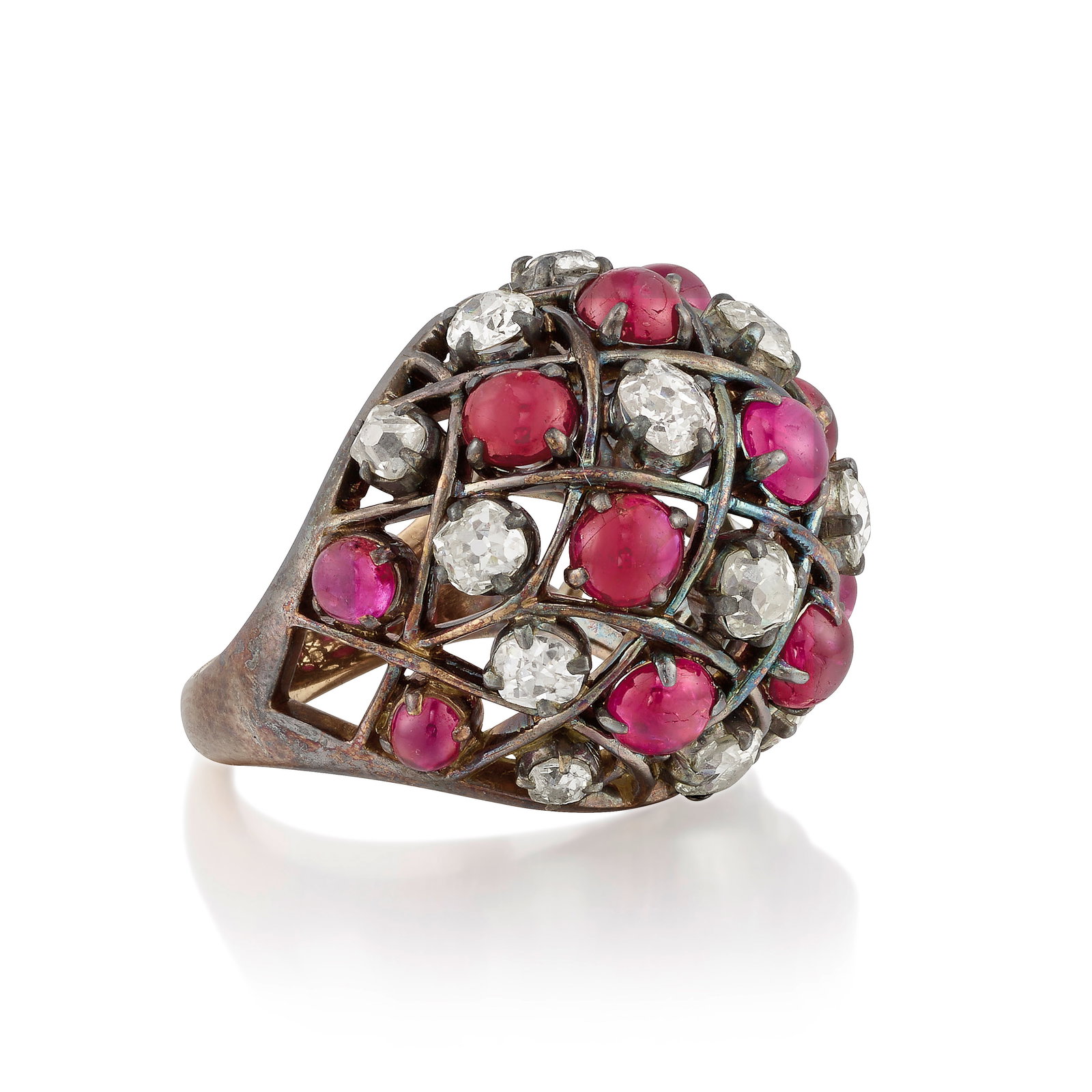 A RUBY AND DIAMOND RING (1 of 1)