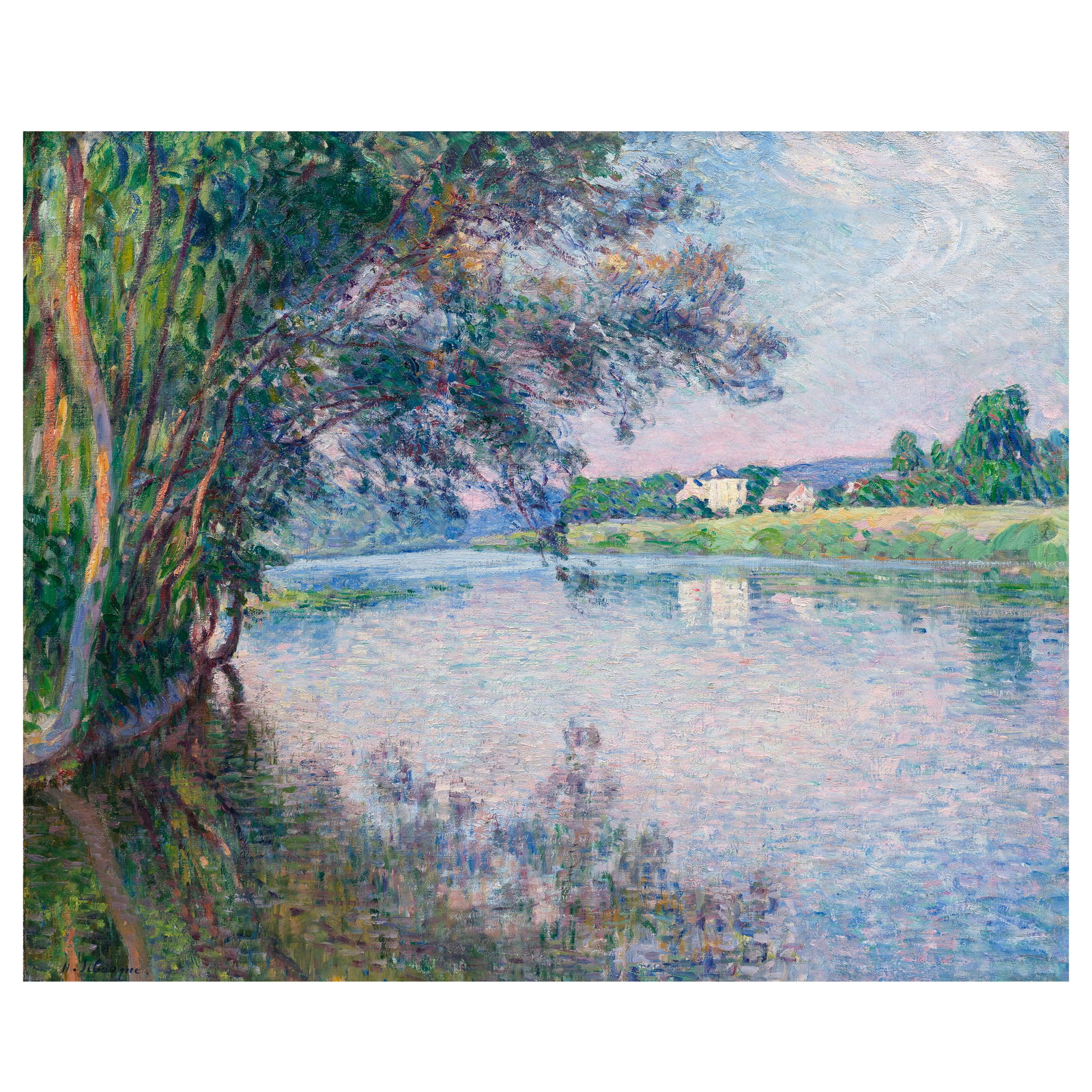 HENRI LEBASQUE (1865-1937) Bord de Marne à Lagny (Painted in Lagny-sur-Marne circa 1903): HENRI LEBASQUE (1865-1937) Bord de Marne à Lagny signed 'H. Lebasque.' (lower left) oil on canvas 61 x 73.7cm (24 x 29in). Painted in Lagny-sur-Marne circa 1903 Footnotes: Th