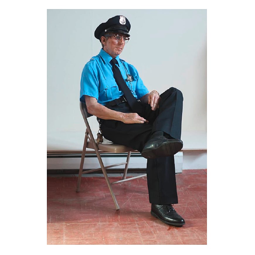 MARC SIJAN (B. 1946) Seated Guard 142.2 x 53.3 x 61cm (56 x 21 x 24in).: MARC SIJAN (B. 1946) Seated Guard oil on polyester resin 142.2 x 53.3 x 61cm (56 x 21 x 24in). Footnotes: Provenance Opera Gallery, Monaco Acquired from the above by the present owner This