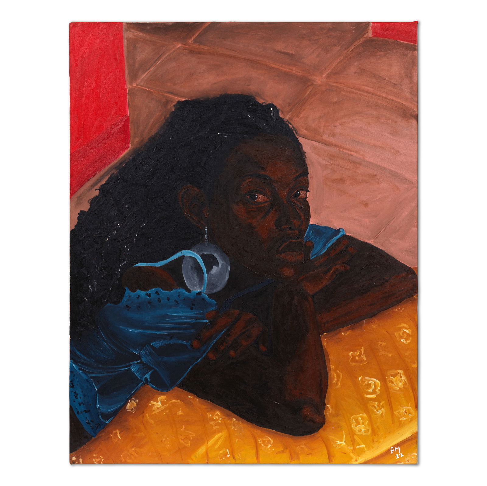 MATTHEW EGUAVOEN (B. 1988) Home A-Loan (Painted in 2022) (1 of 1)