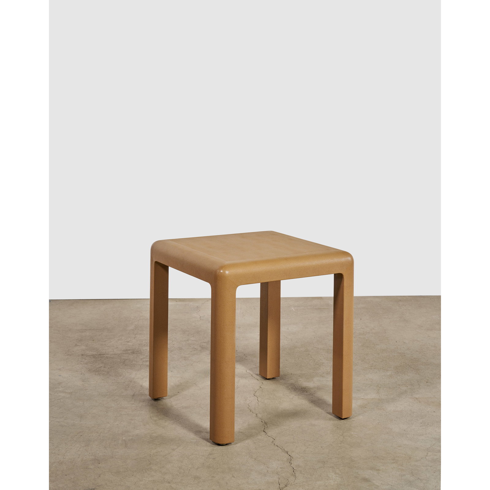 KARL SPRINGER (1931-1991) 'Parsons Style' Side Table1989for Karl Springer Ltd., wood, embossed l... (1 of 1)