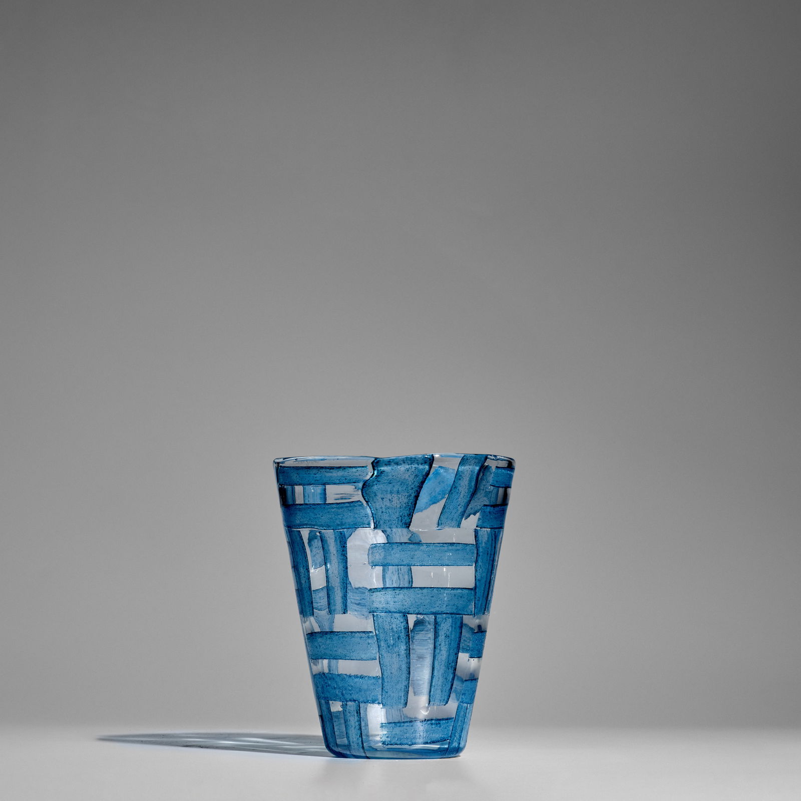 ERCOLE BAROVIER (1889-1974) 'Alterni' Vase1958for Barovier & Toso, fused glass tesseraeheight 7 ...: ERCOLE BAROVIER (1889-1974) 'Alterni' Vase 1958 for Barovier & Toso, fused glass tesserae height 7 1/2in (18.5cm); diameter 6in (15cm) Footnotes: Literature Attilia Dorigato, 'Ercole Barovier 1889-197