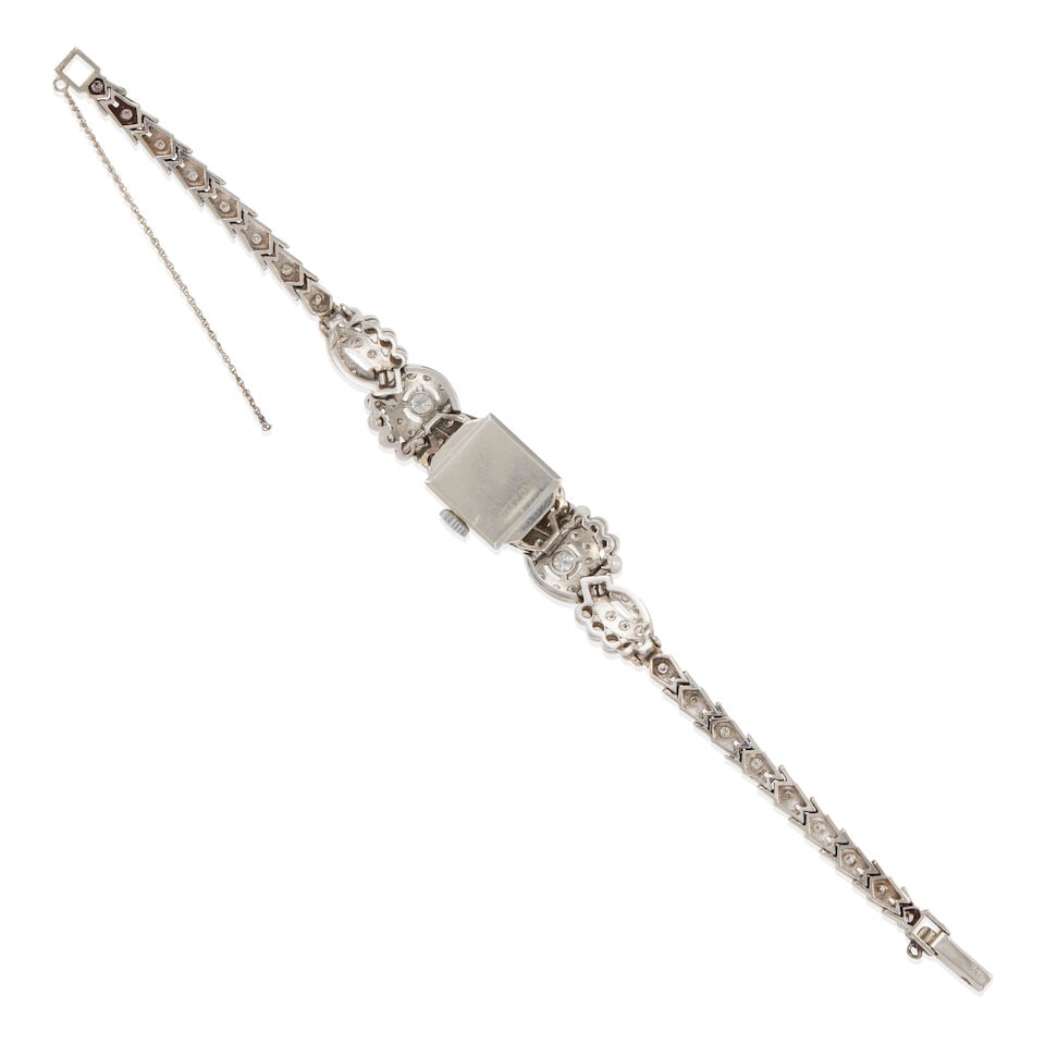 IMPERIAL: PLATINUM, 14K WHITE GOLD AND DIAMOND WRISTWATCH - 2