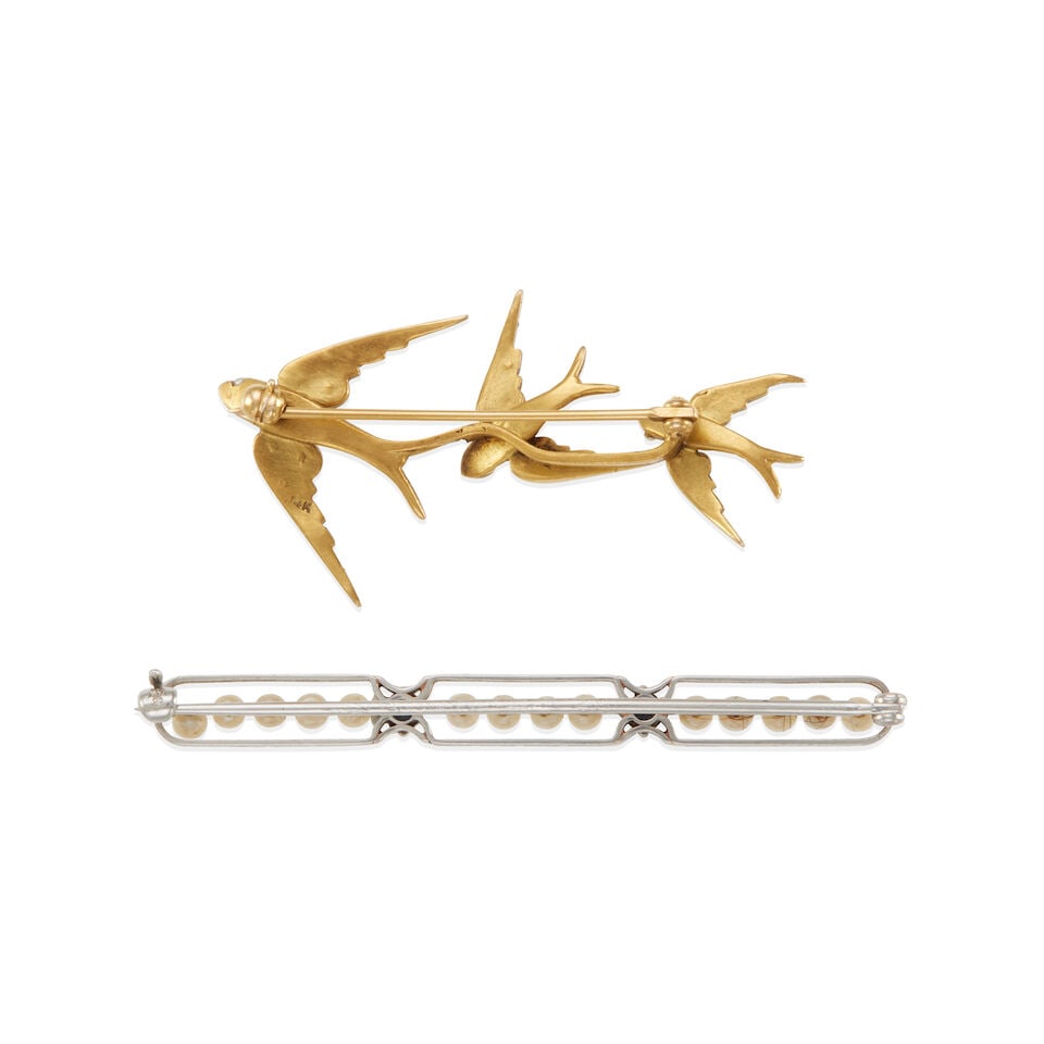 TWO ANTIQUE BROOCHES - 2