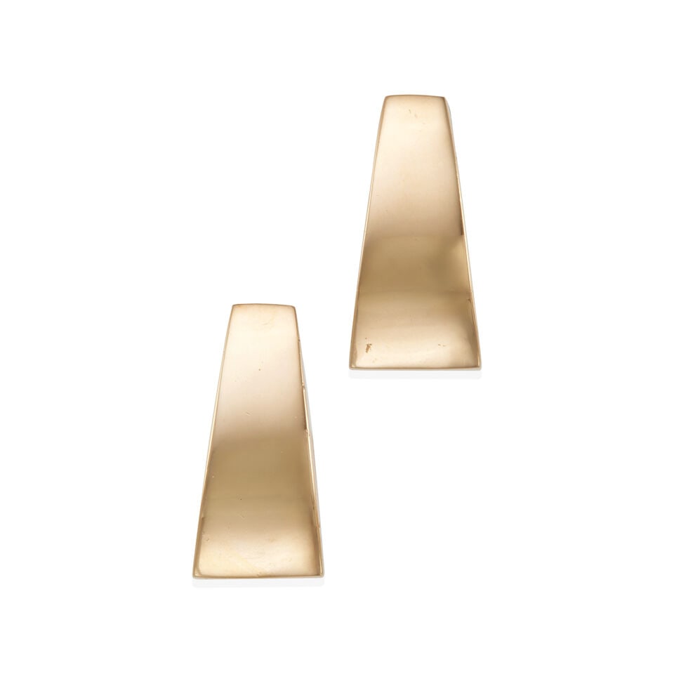 PAIR OF 14K GOLD EARCLIPS (1 of 2)