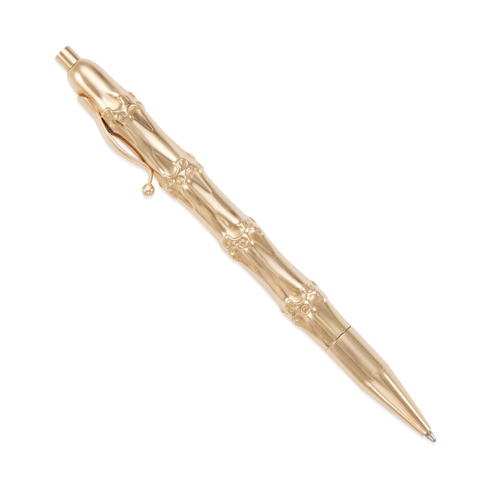 TIFFANY AND CO.: 14K GOLD BAMBOO PEN - 2