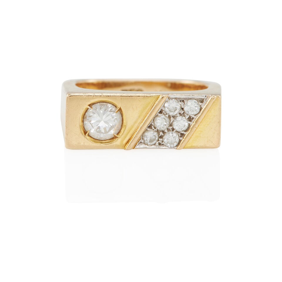 18K GOLD AND DIAMOND RING (1 of 3)