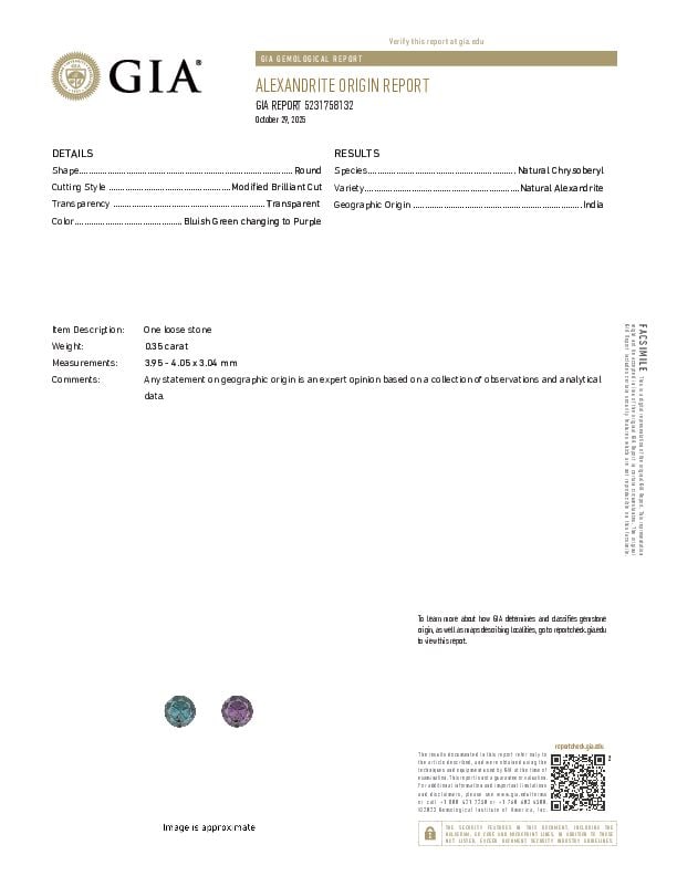 TWO LOOSE ALEXANDRITES WITH GIA REPORTS - 3