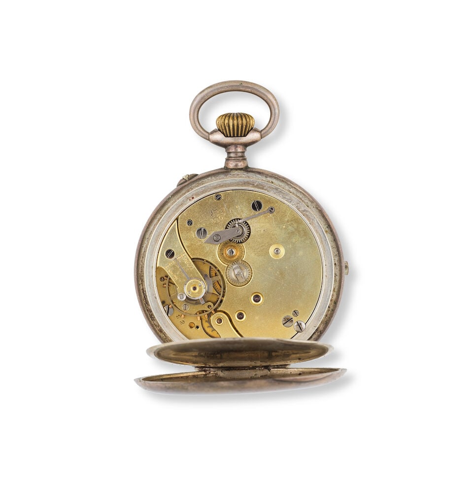 Rochat & Senaud. A silver keyless wind open face pocket watch Rochat & Senaud. Montre de gousset... - 2