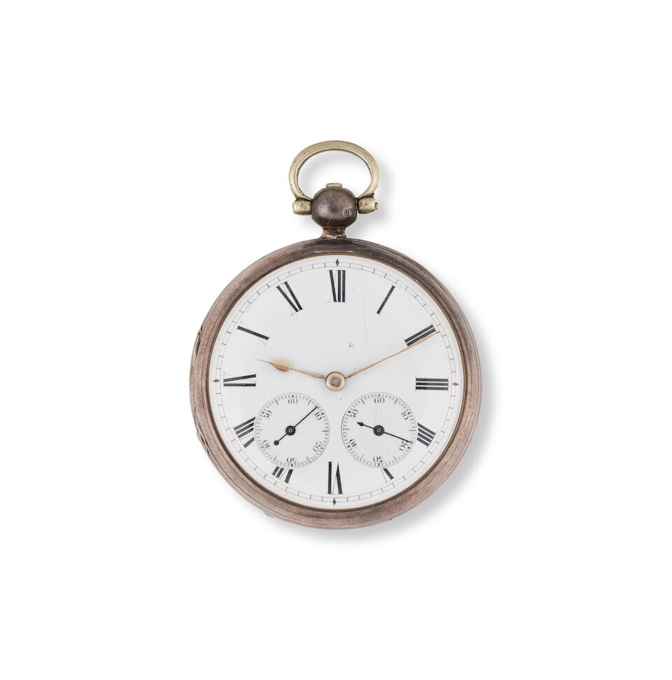 M.L. Muller, London. A silver key wind open face pocket watch with stop/start seconds M.L. Mulle... (1 of 1)