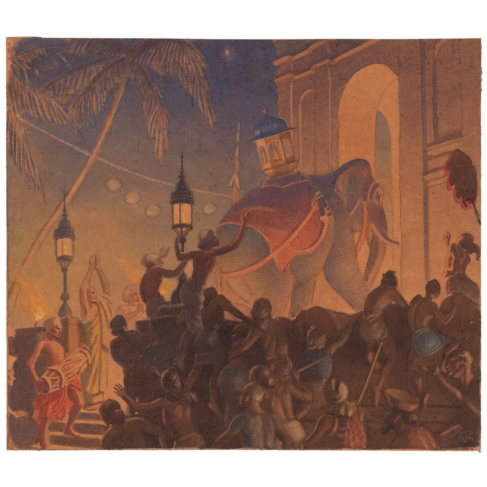 Oswald Couldrey (British 1882-1958) An album containing thirty views of Ceylon from 1915 - 1916 - 12