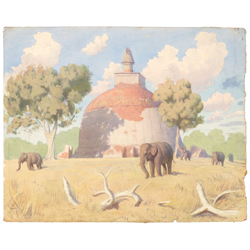 Oswald Couldrey (British 1882-1958) An album containing thirty views of Ceylon from 1915 - 1916 - 3