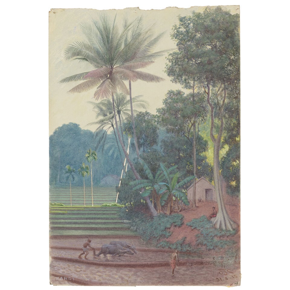 Oswald Couldrey (British 1882-1958) An album containing thirty views of Ceylon from 1915 - 1916 - 6