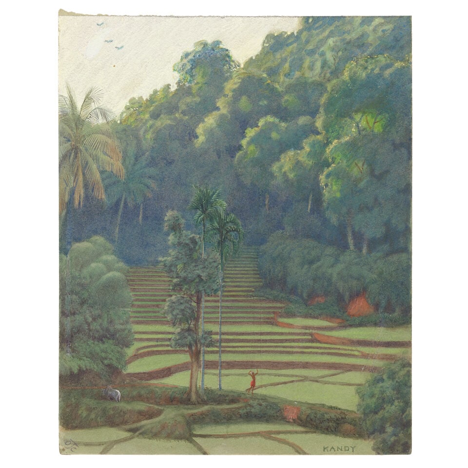 Oswald Couldrey (British 1882-1958) An album containing thirty views of Ceylon from 1915 - 1916 - 7