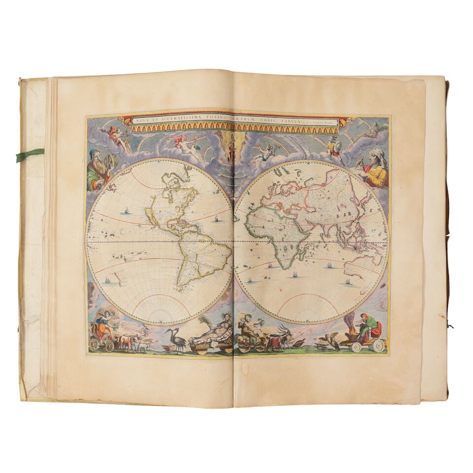 BLAEU (JAN) [Atlas maior] Nuevo Atlas o Teatro del Mundo, vol. 1-7 and 10 FIRST EDITION IN SPANI... - 2