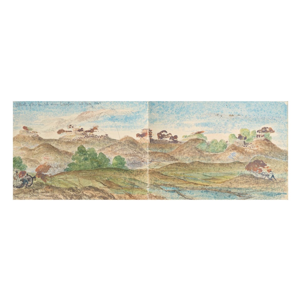 English School, Mid 19th Century A small sketchbook containing views and figure studies in Macau... - 3