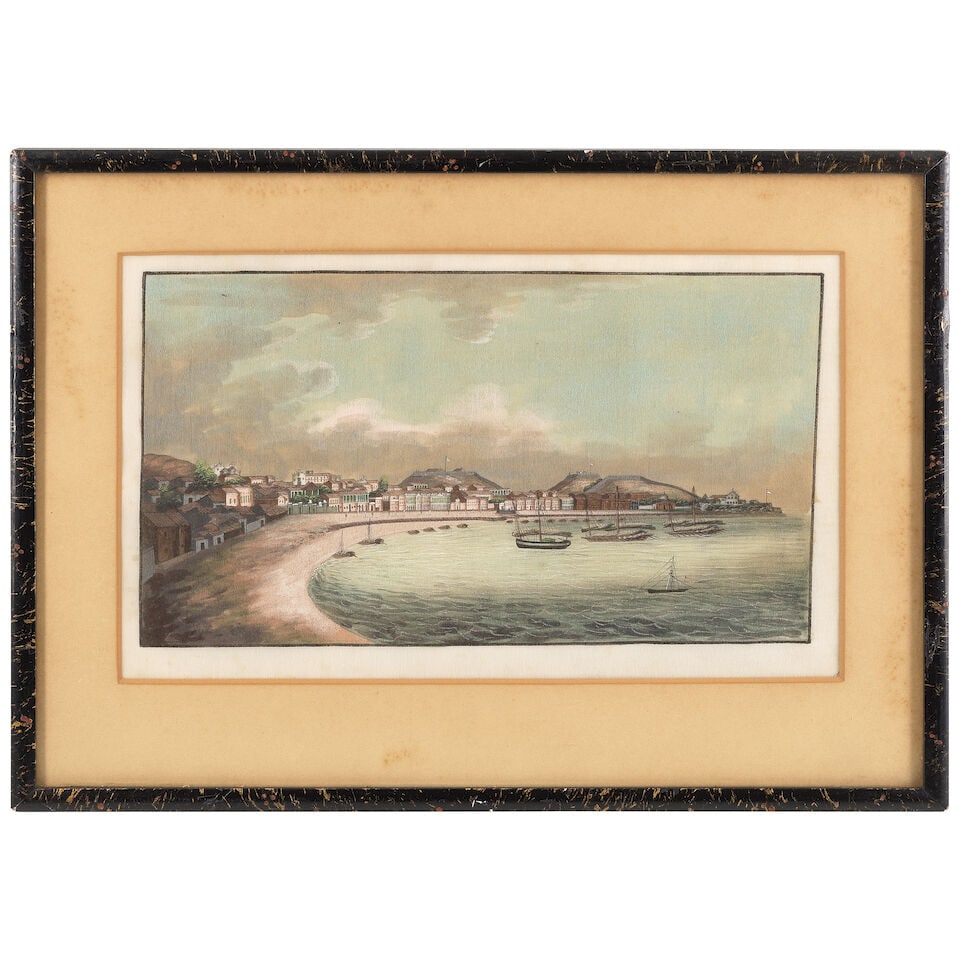 Chinese School, 19th Century View of the Praya Grande, Macau - 2