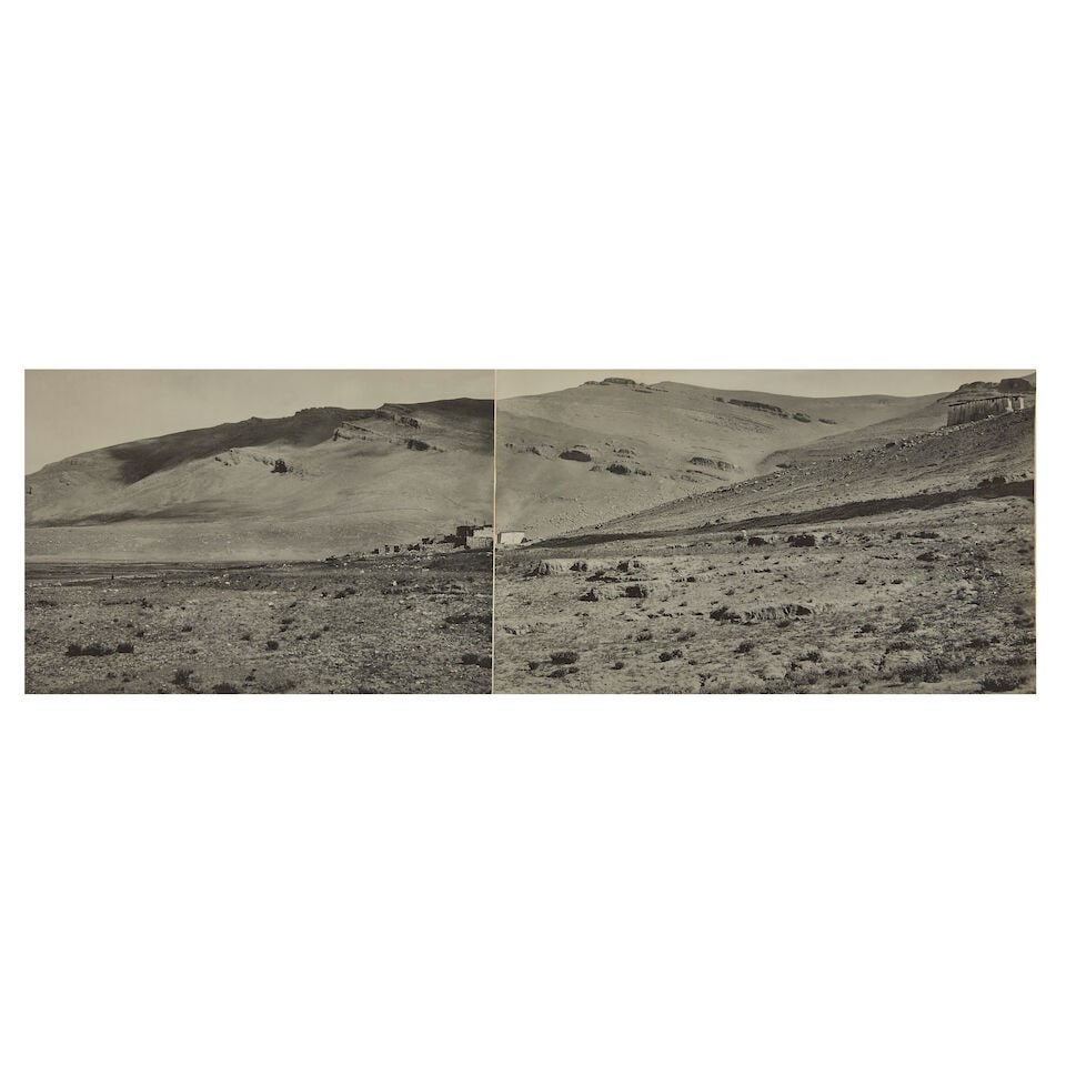 TIBET - PANORAMA WHITE (JOHN CLAUDE) An exceptional eight-part panorama of Tibet, looking across... - 2