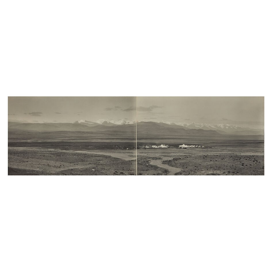 TIBET - PANORAMA WHITE (JOHN CLAUDE) An exceptional eight-part panorama of Tibet, looking across... - 4