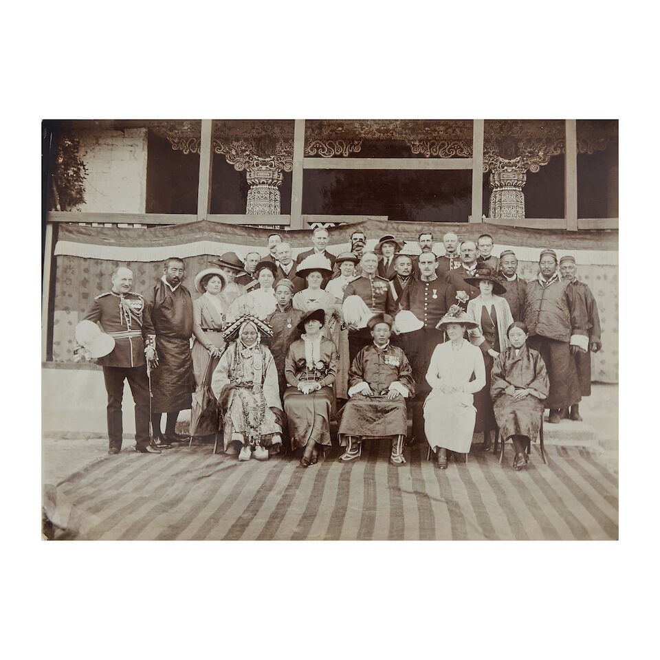 SIDKEONG TULKU, MAHARAJA OF SIKKIM Fine group of vintage photographic portraits, two signed by t... - 4