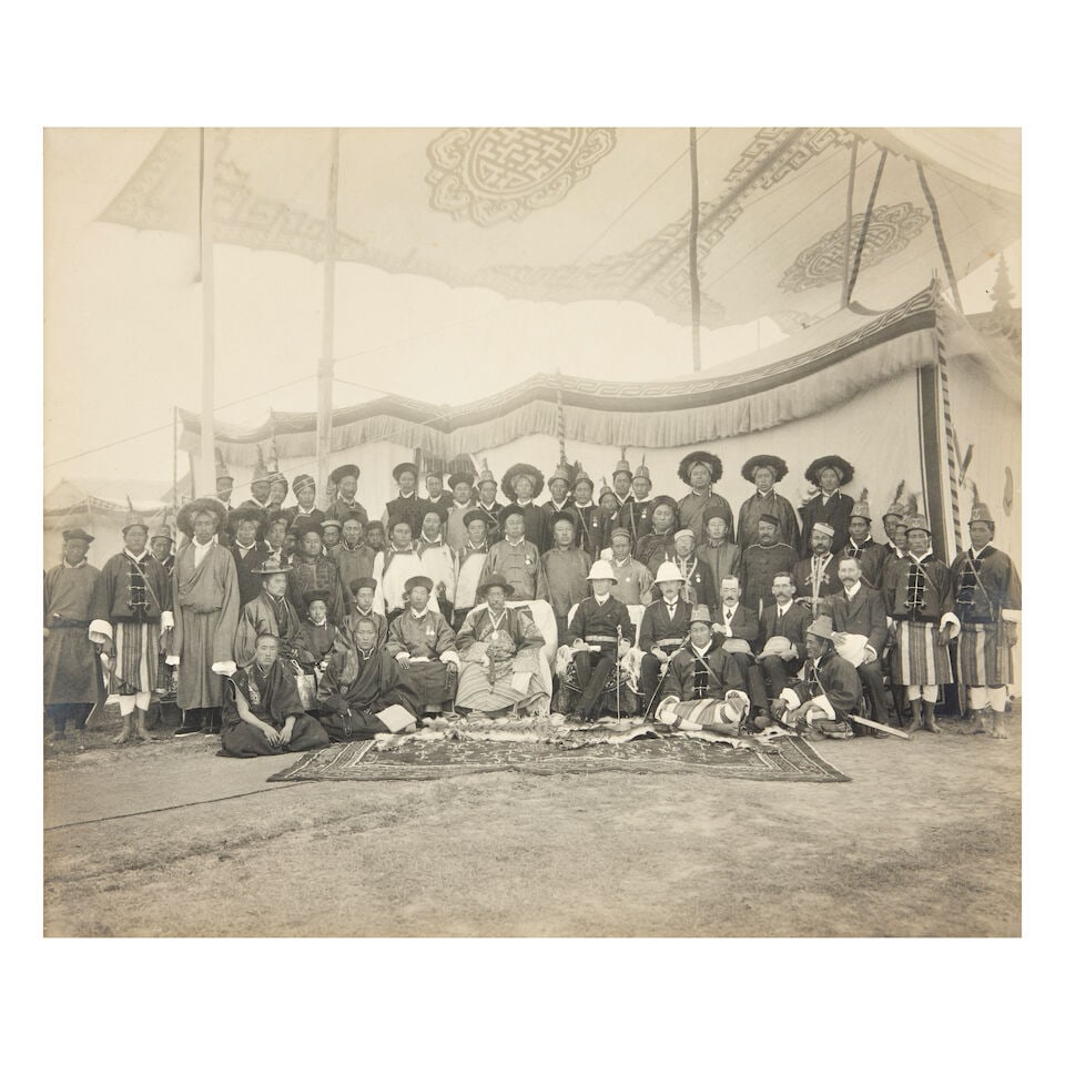 TIBET, BHUTAN AND SIKKIM AND DELHI DURBAR JOHNSTON & HOFFMANN, Photographers. Seven photographs,... - 2