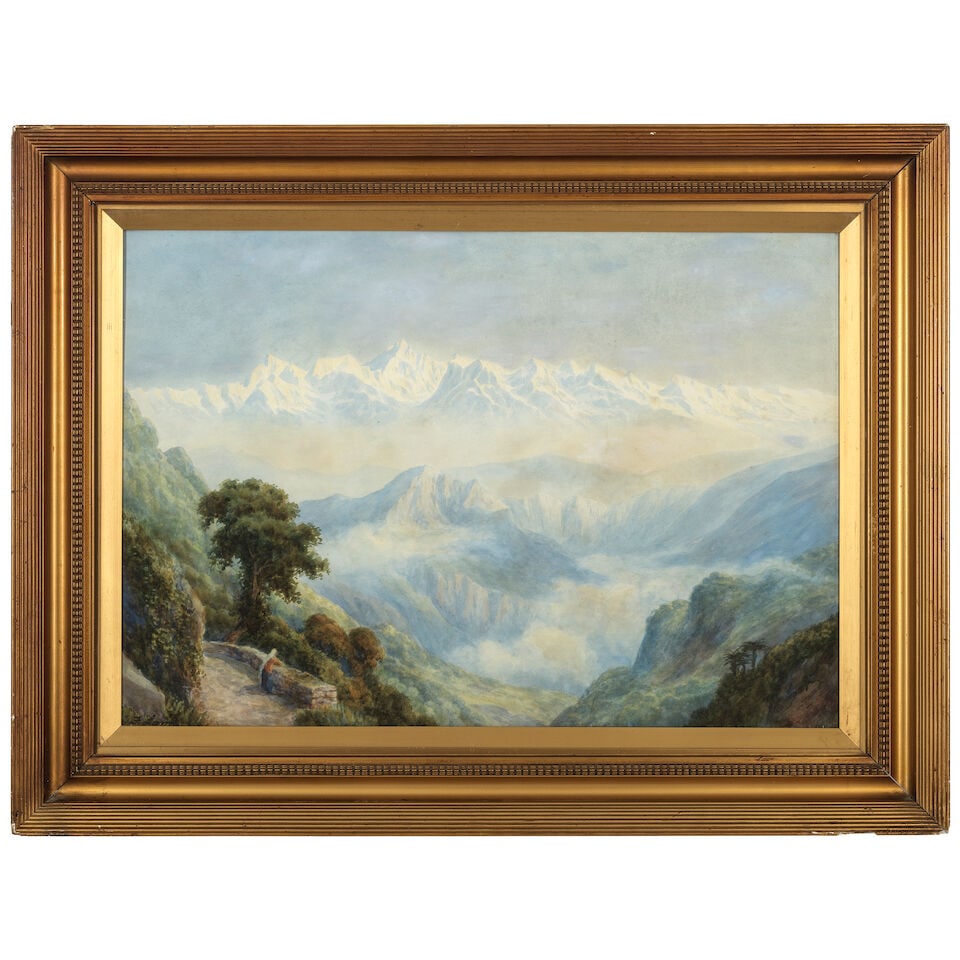 G.F. Lamb (British, Late 19th/Early 20th Century) A view of Kanchenjunga from Darjeeling - 2