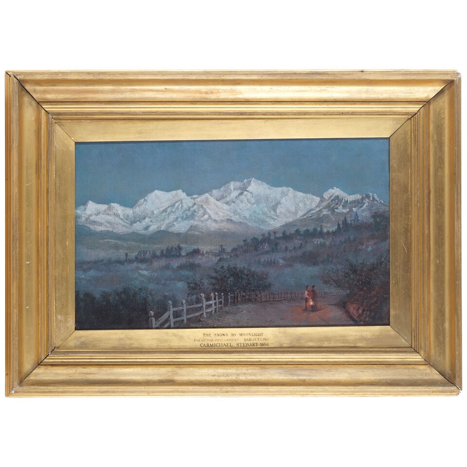 Attributed to Stewart Carmichael (British, 1867-1950) The snows by moonlight, Darjeeling - 2