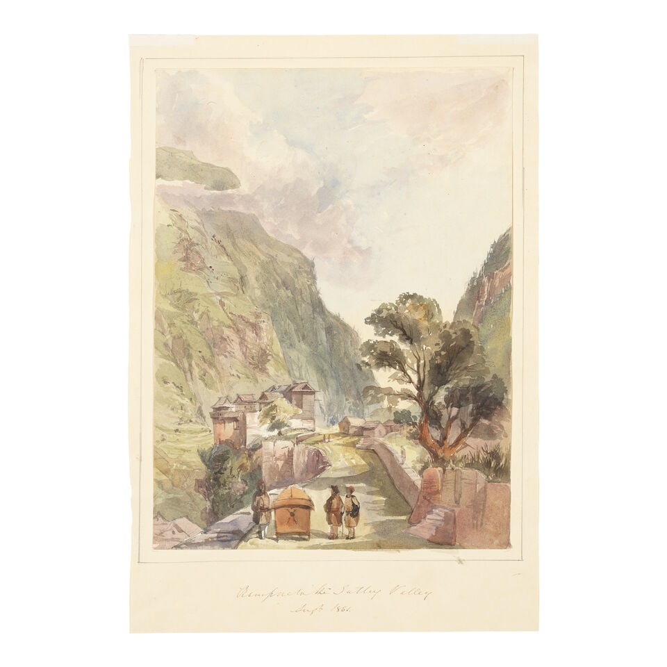 Maj. Gen. Sir Charles Walters D'Oyly, Bt. (British, 1822-1900) Rampore in the Sutlej Valley both... - 2