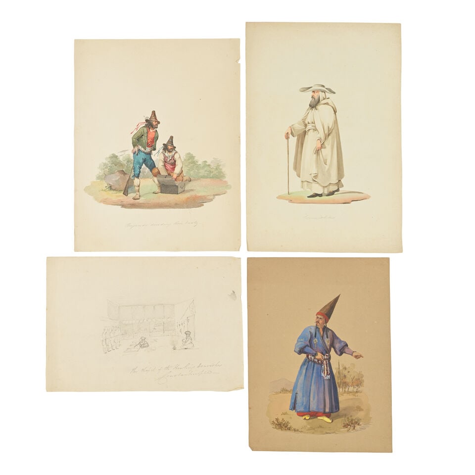 Jerry Barrett (British, 1824-1906) A collection of nine sketches from Constantinople and three s... - 2