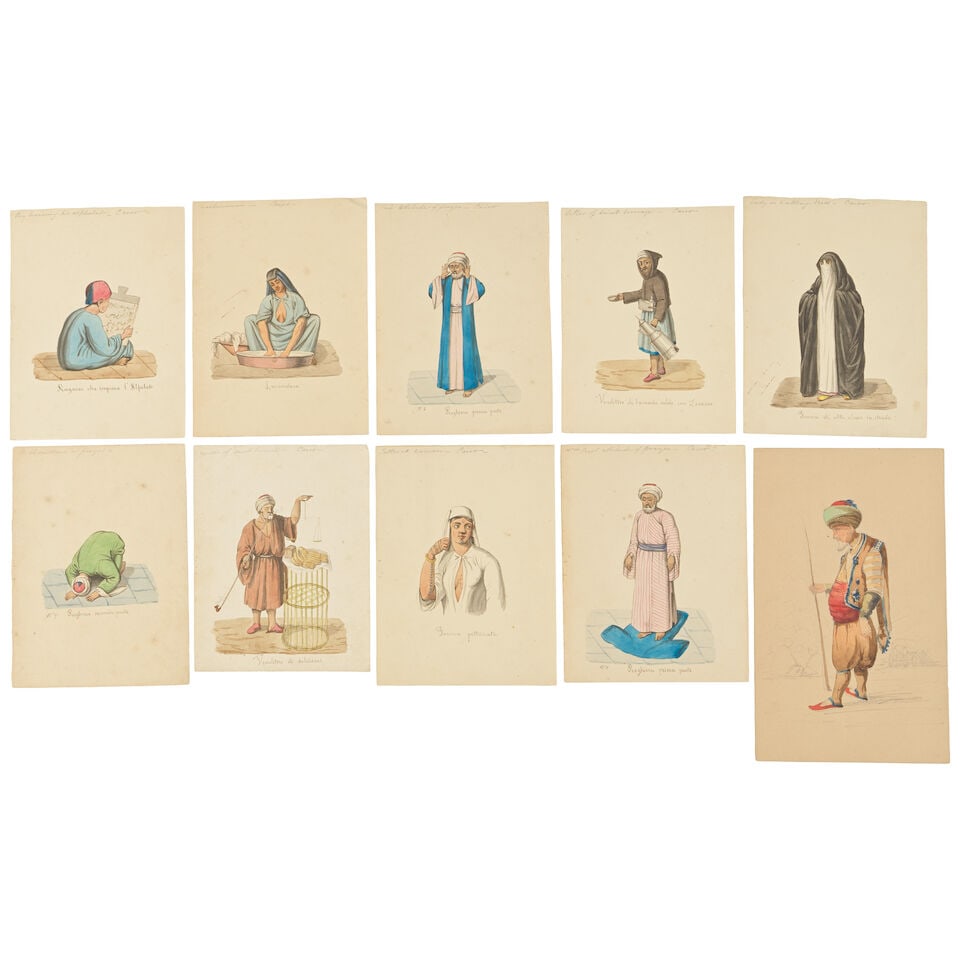 Jerry Barrett (British, 1824-1906) A collection of nine sketches from Constantinople and three s... - 3