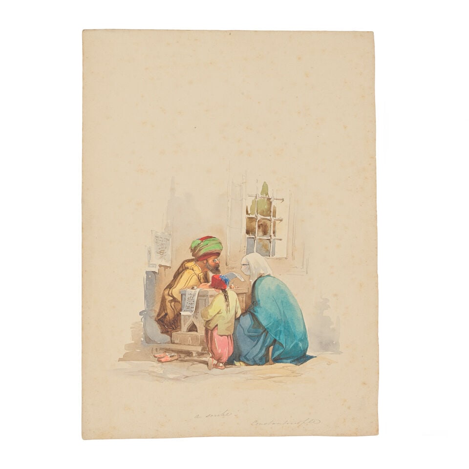 Vittorio Amadeo Preziosi (Maltese, 1816-1882) 'Guardian of a Harem, Constantinople'; 'A Scribe, ... - 2