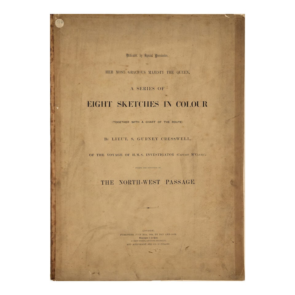 CRESSWELL (SAMUEL GURNEY) A Series of Eight Sketches in Colour (together with a Coloured Map of ... - 2