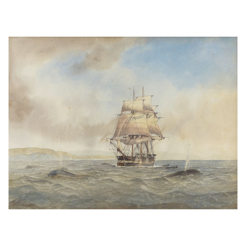 English School, 19th Century Whalers in the Arctic, and a companion - 2