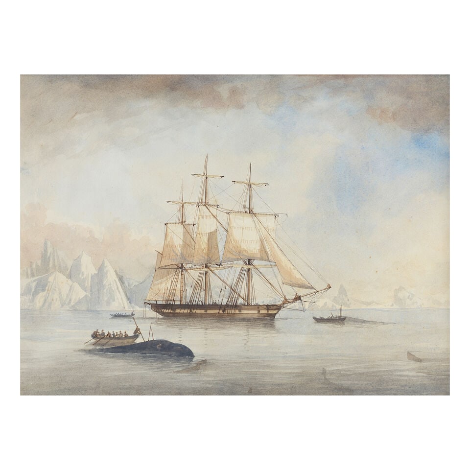 English School, 19th Century Whalers in the Arctic, and a companion - 3