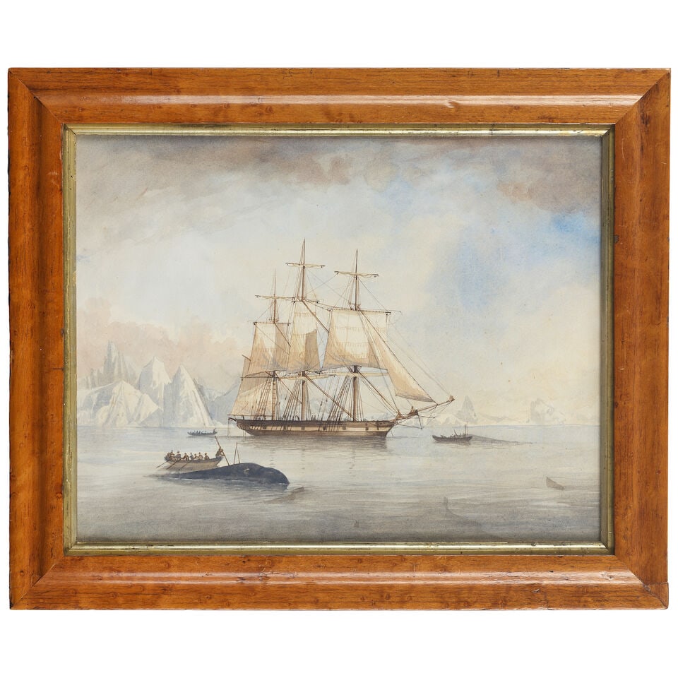 English School, 19th Century Whalers in the Arctic, and a companion - 5