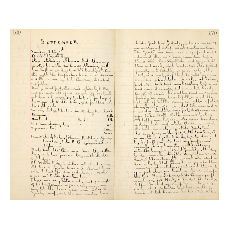 NINNIS (BELGRAVE EDWARD SUTTON) - AUSTRALASIAN ANTARCTIC EXPEDITION 1911 Series of three manuscr... - 4