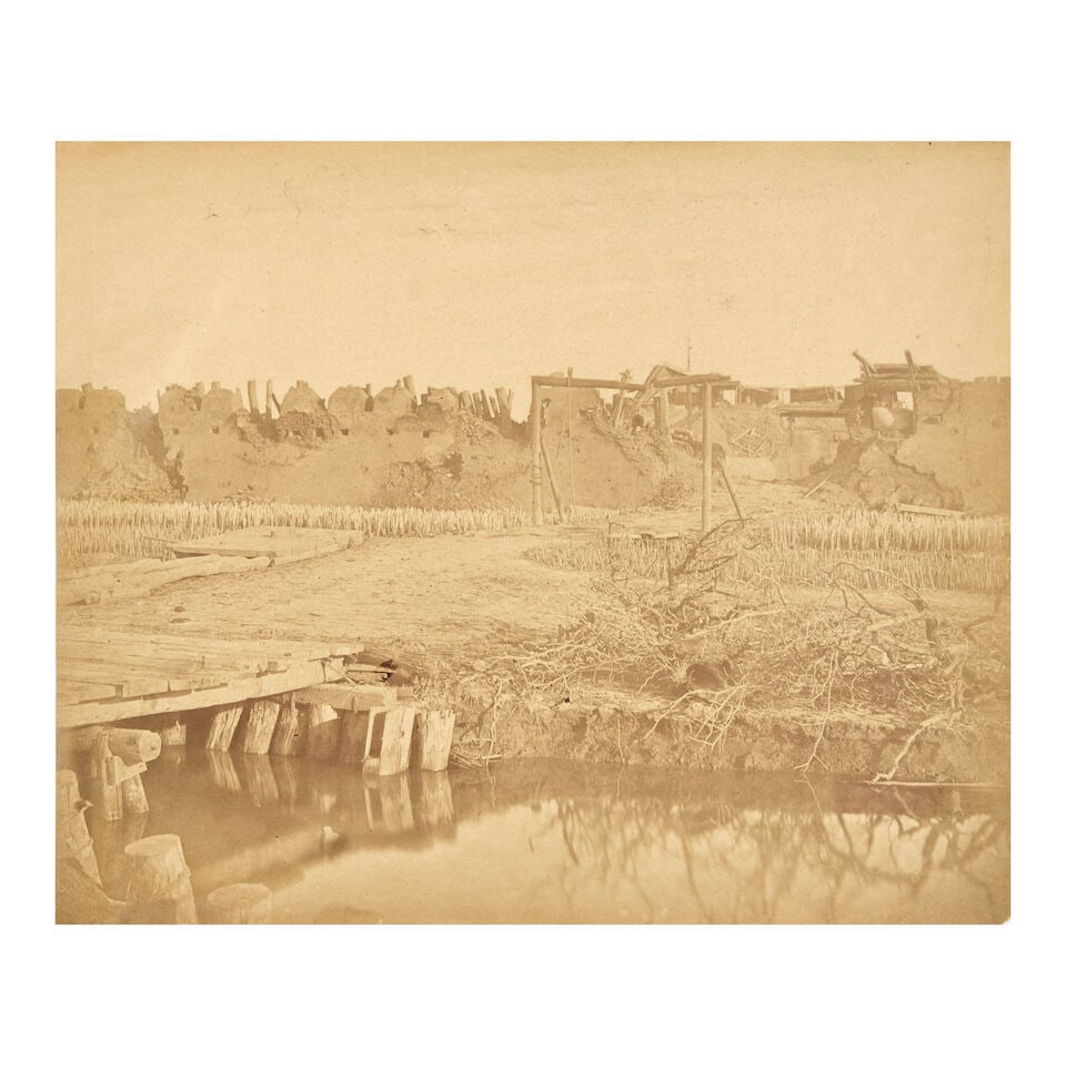 CHINA - SECOND OPIUM WAR BEATO (FELICE) A pair of views of the Taku North Fort, after its captu... - 2