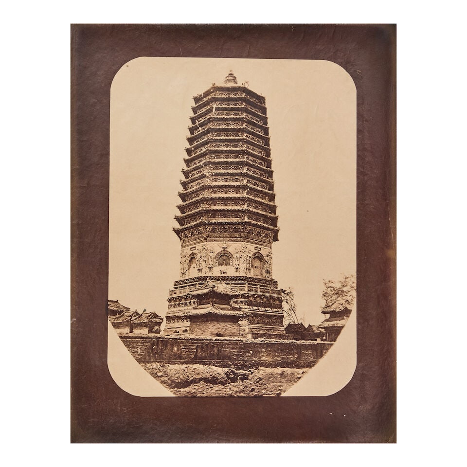CHINA - BEIJING CHILD (THOMAS) View across rooftops of Beijing towards the mountains, [1870s] (6) - 4