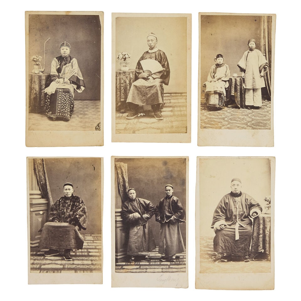 CHINA - CARTES-DE-VISITE A collection of 21 photo cartes-de-visite portraits of Chinese sitters,... - 2