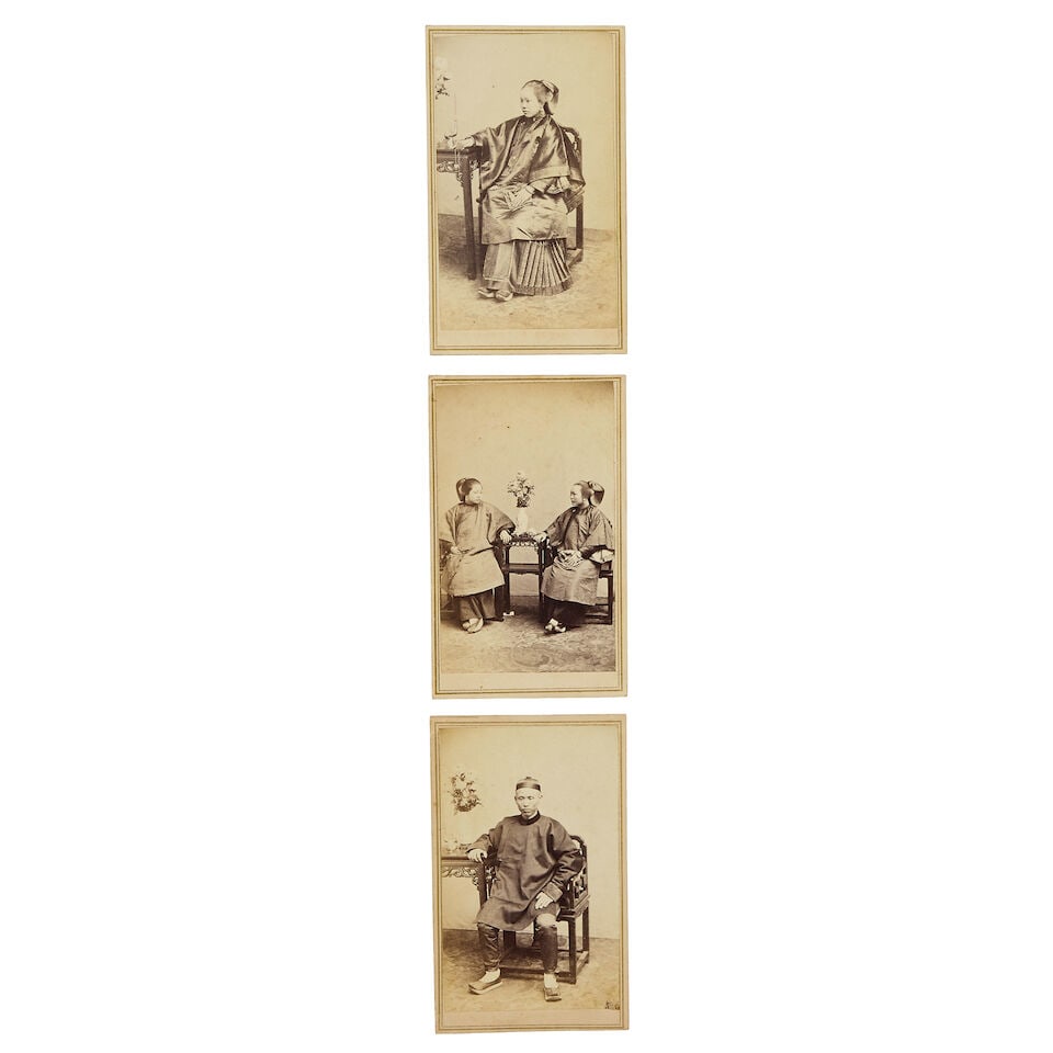 CHINA - CARTES-DE-VISITE A collection of 13 photo cartes-de-visite portraits of Chinese sitters,... - 2
