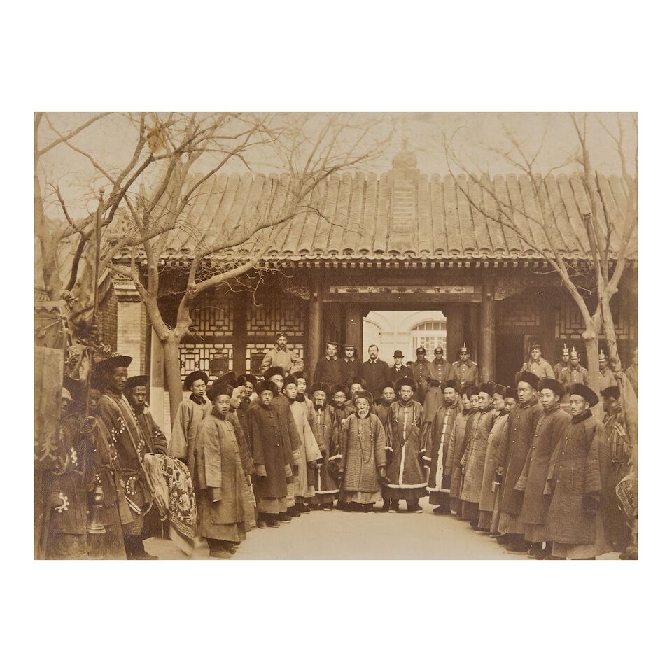 CHINA - BEIJING YAMAMOTO (SANSHICHIRO) A large portrait group of Chinese musicians with their in... - 2