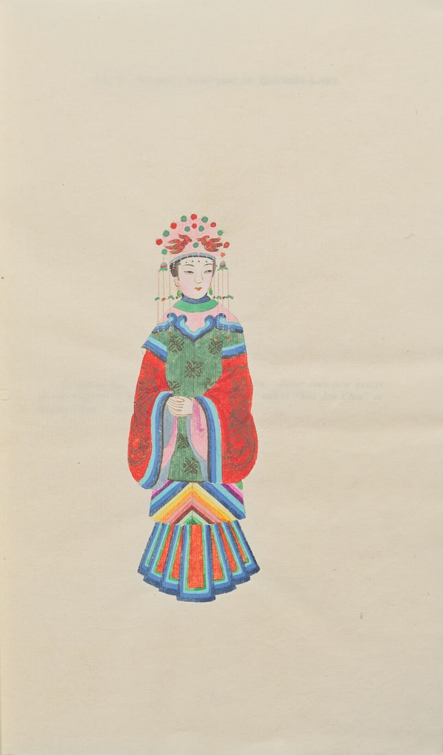 CHINA - COSTUME Chinese Costumes. Illustrations Hand Painted, Beijing, The Chinese Painting Asso... - 4