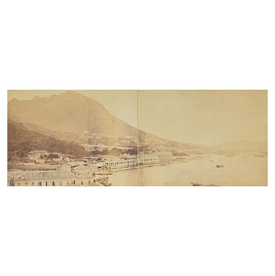 CHINA - HONG KONG THOMSON (JOHN, attributed to) A 2-part panorama of Hong Kong, looking across t... - 2