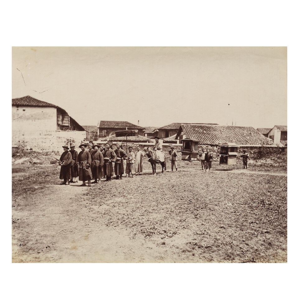 CHINA SAUNDERS (WILLIAM) 'Chinese official's (Mandarin's) procession' (2 copies, c.1870-1900 (5) - 4