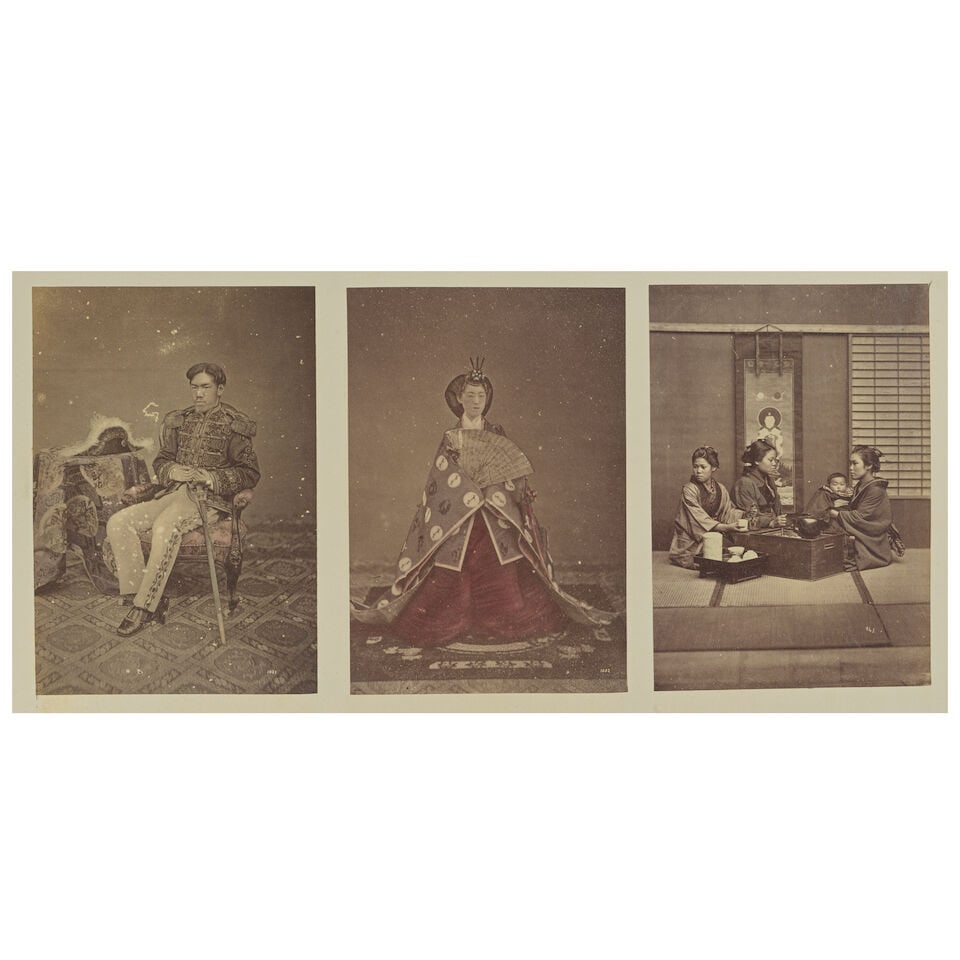JAPAN BEATO (FELICE) and others. Forty-seven views of Japan, and 14 portraits or genre types, [1... - 2
