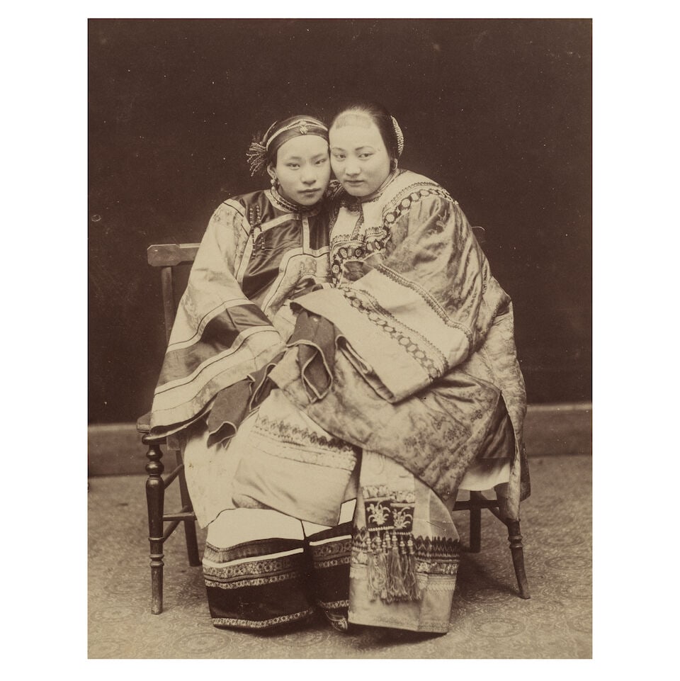 CHINA Two collage photo images of young Chinese women (approx. 100 in in one, approx. 60 in othe... - 3