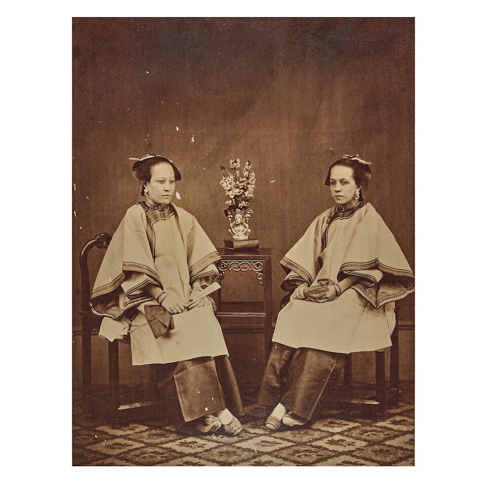 CHINA FLOYD (WILLIAM P.) Chinese lady; two Chinese ladies; four opera actors in costume, 1870s (3) - 3